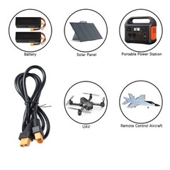 XT60 Male to Female Extension Cable Connection Line for Outdoor Power Solution