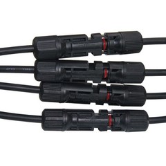 M/F Solar Panel Connector Y Branch Cable Connection Adapter Waterproof Plug Kit