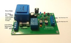 Differential thermostat controller for solar/Pool hot water heating pump 110/220