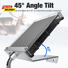 6V Solar Panel Battery Charger for Deer Feeder, 1.7W Waterproof Solar Panel with