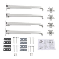 2 Set Universal Adjustable Solar Panel Bracket Heavy Duty Mount Rack for Camper