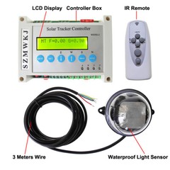 Solar Tracker Tracking Dual Axis Sun Track Kit -2*8″ Linear Actuator &Controller