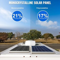 Solar Panel 25W 18V Monocrystalline Waterproof Panel for Charging 12V Battery…