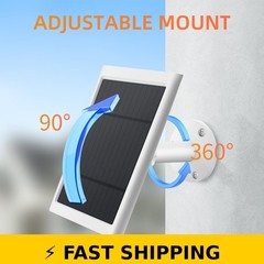 Paodekua Solar Panel for Ring Camera, 2 Pack 4W Charger