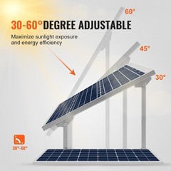 Solar Panel Mounting Brackets, 30°-60° Adjustable Multi-Pieces Solar Panel Brack
