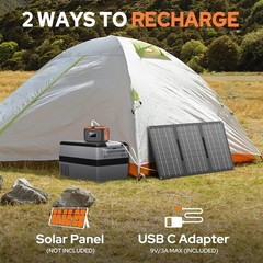 97.6Wh External Battery Power Pack with LED Light for Adventure & Emergency Use