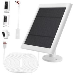 IP65 Solar Panel Outdoor for Ring Cameras () Spotlight Cam Plus/Pro White 1P