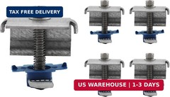 SPEC158-5PK Solar Panel End Clamps for 1-5/8 in. Steel Strut Channel, Solar Pane