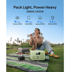 BLUETTI Elite 30 V2 288Wh 600W Portable Power Station Generator for Camping