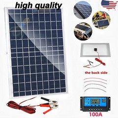 Trickle 30W Solar Panel 12V Charger Battery Charger Kit Maintainer Boat Car RV