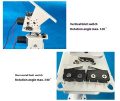DC Dual-axis Gimbal Solar Tracking Robotics Large Payload High Torque All-metal