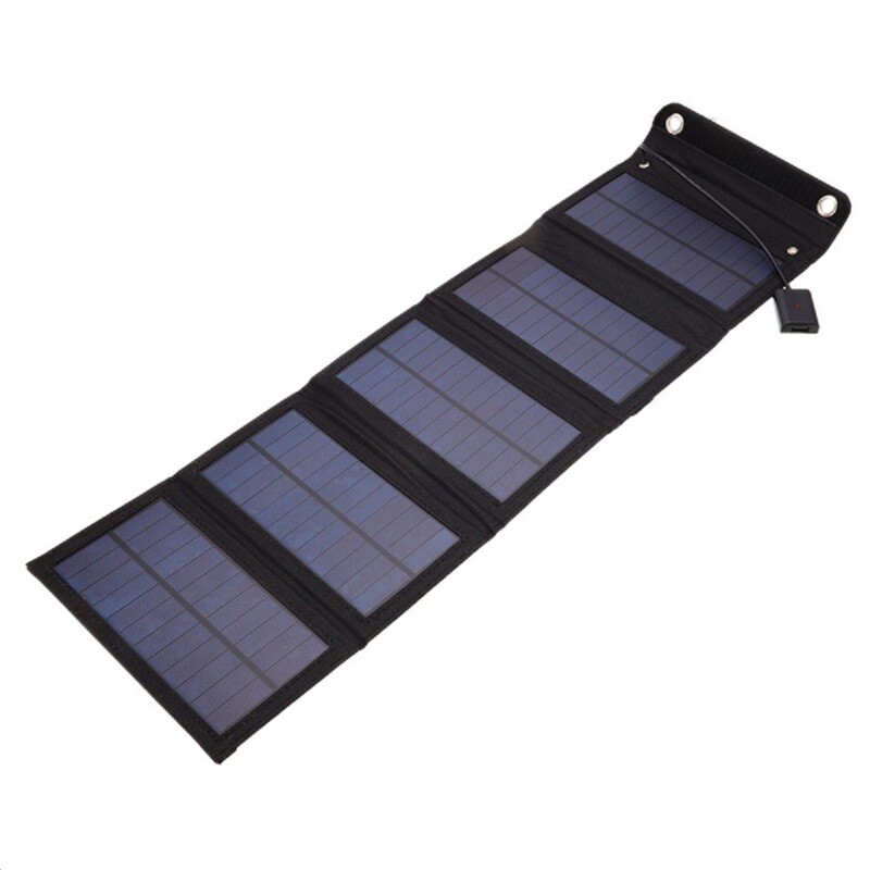 100W Solar Panel Folding PV Power Bank Outdoor Camping Hiking USB Phone Charger