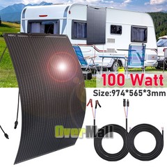 18V 200W Solar Panel Kit 200 Watts Caravan Camping Home Battery Charging Power