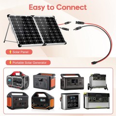 PAEKQ 10AWG Solar Panel to Anderson Connector Adapter Extension Cable,1.6FT