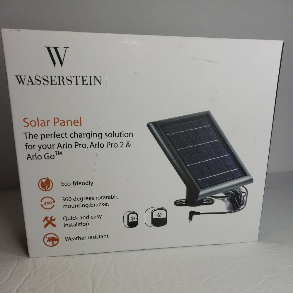 Wasserstein Solar Panel for Spotlight Cam & Stick Up Cam Battery (1 Pack)
