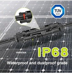 Solar Connectors for 2-3-4 Solar Panels, Tool-Free Solar Panel Wires and Conn…