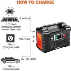 200W Portable Power Station Portable Generator Emergency Power Supply 110V