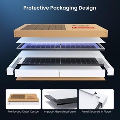450W Bifacial Solar Panel 2-Pack (900W Total), N-Type 16BB Double Glass Monocrys