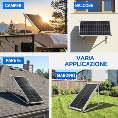 4 Sets 45in Solar Panel RV Tilt Mount Brackets kit Roof Surface Adjustable Frame