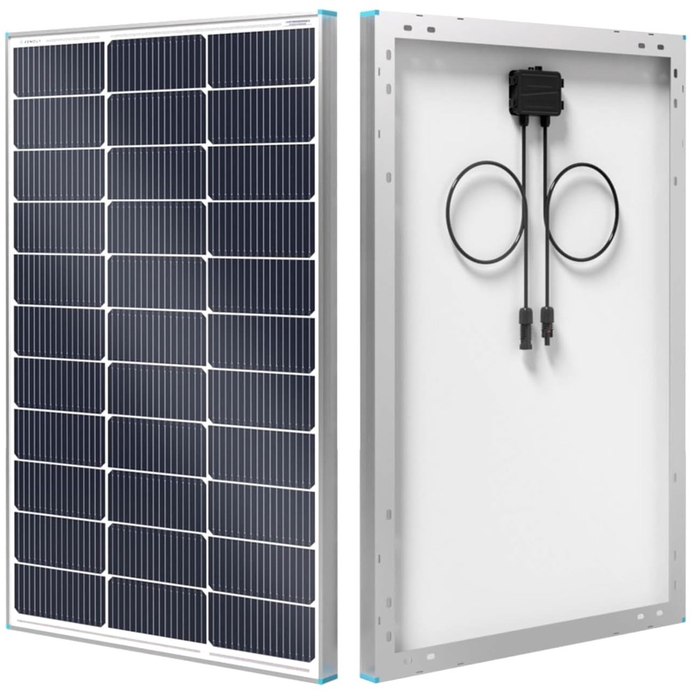 High-Efficiency 100W Solar Panel for RV, Marine, Off-Grid