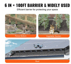 SKYSHALO 6 Inch X 100ft Solar Panel Bird Guard, Critter Guard Roll Kit With 100p