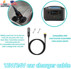 6.8FT Portable12V/24V Car Charger Suitable Compatible Ecoflow Delta/River, Bluet