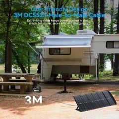 100W Portable Solar Panel CPC Material USB-C PD3.0 & 20V DC XT60 Anderson | Ligh