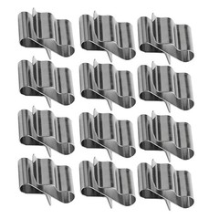 30Pcs Stainless Steel Wire Clamp for Solar Panel Wires Durable Silver Cable Clip