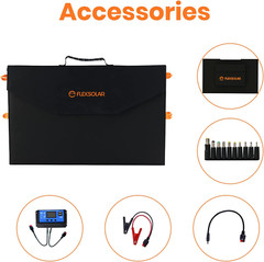 120W Portable Foldable Solar Panel Kit with 20A Charger Controller, 3 USB QC3.0