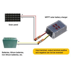 Solar Battery Charge Controller Boost MPPT Voltage Adjustable Waterproof