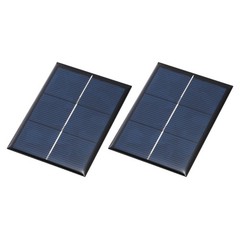 2pcs mini solar panels 1.5V 0.45W 300mA, for photovoltaic cells