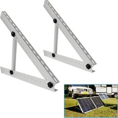 28″ Solar Panel RV Tilt Mount Brackets Ground Roof Flat Surface Adjustable Frame