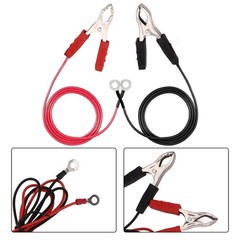 2 Piece Set of Electric Fence Wires with Strong For Alligator Clip Fasteners
