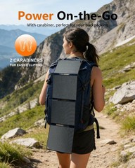 30W Portable Solar Panel, 25.4% Efficiency, Lightweight 1.1lb, IP68 Waterproof