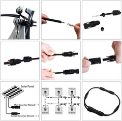 25Pairs / 50PCS Solar Connectors – Male & Female IP67 Waterproof Connector (25 P
