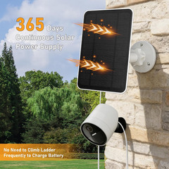 Solar Panel for Simplisafe Outdoor Camera, 4W 5V Solar Charger for Simplisafe