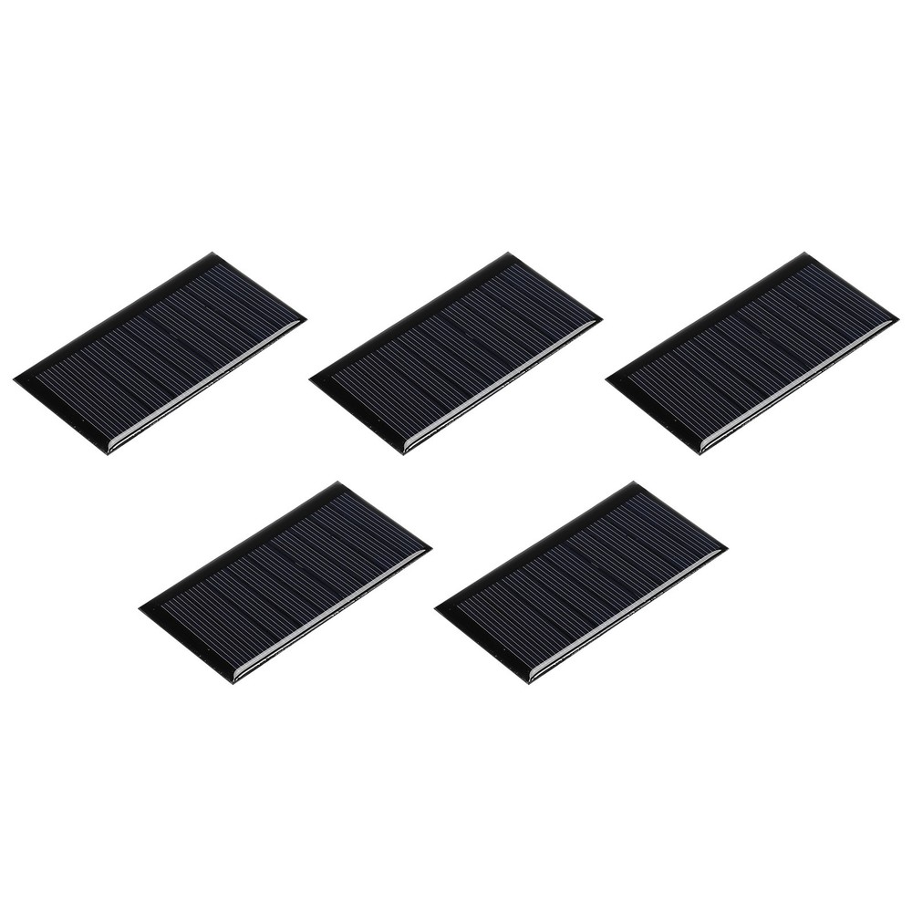 Mini Solar Panel Cell 4.5V 90mA 0.405W 77.5mm x 40.5mm for DIY Project Pack of 5