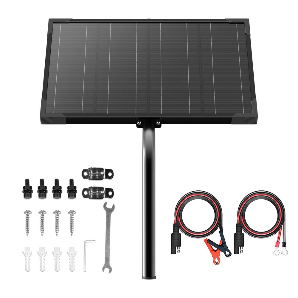 10W 12V Solar Battery Charger & Maintainer with Built-in MPPT Charge Controll…