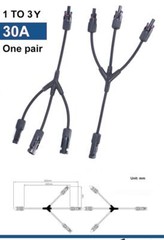 Solar Cable Connector Branch Parallel Photovoltaic Panels Copper 2-4 Ways Wire