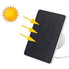 Solar Panel 4W Battery Charger Micro USB Camera Charging Solar Panel White