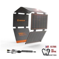 Foldable Solar Panel,USB-C/USB-A QC3.0/DC 20-28V Port | IP67 Waterproof 60W