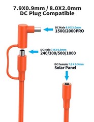 14AWG 8mm Extension Cable for Solar Generators 10FT 3M, DC7909 Solar Panel Ca…