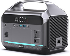 Portable Power Station 600W (1200W Peak), 288Wh Solar Generator Lifepo4 Battery
