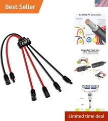 Versatile Solar Panel Cable with Protection, Ideal for Outdoor Connections