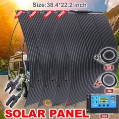 400Watt 12V Mono Solar Panel Kit With Controller Battery Charger Boat Camping RV