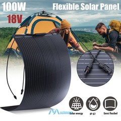 100W Watt 12V Solar Panel Mono High Efficiency PV for Sunshed Home RVs Rooftop
