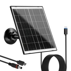 10W Solar Charger for Battery-Powered Security Camera Outdoor