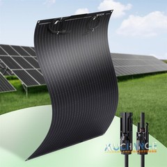 100W 200W 400W Flexible Solar Panel Kit for Sunshed RV Battery Charge Boating