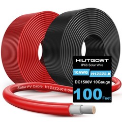 10 AWG Solar Panel Wire 2x100FT Tinned Copper PV