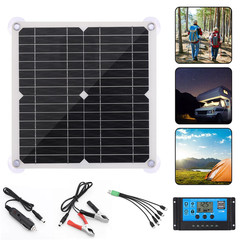 200 Watts Solar Panel Kit 100A 12V Battery Charger with Controller Caravan Boat